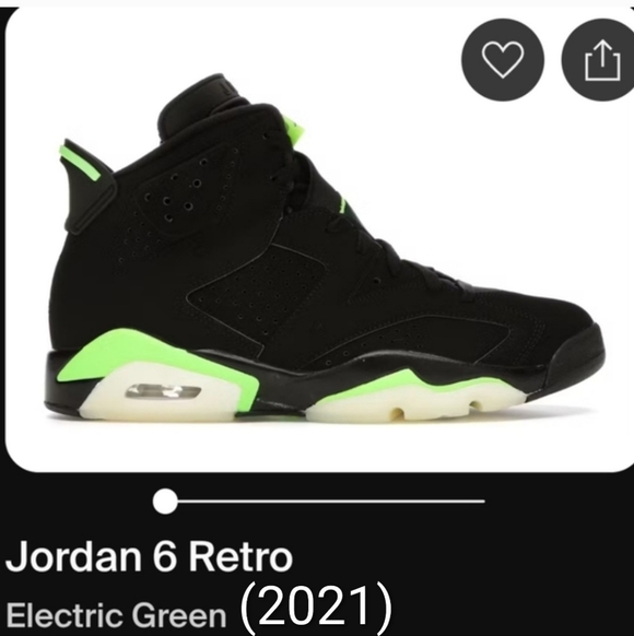 Jordan Other - Jordan 6 Retro Electric Green (2021) Mens 11.5 EUC W/OG BOX